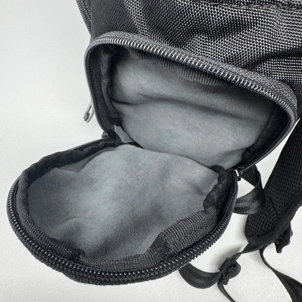 TaylorMade Golf Backpack Grey Black Matthias Academy Embroidered Padded Straps